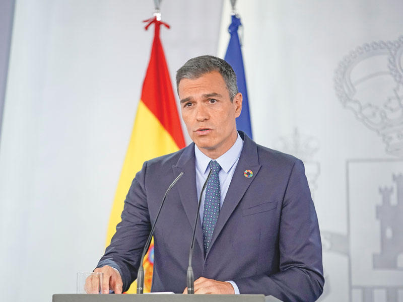 رئيس الوزراء الإسباني بيدرو سانشيز