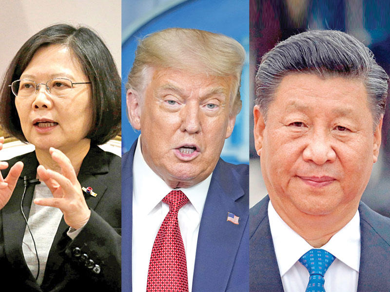 شي جين بينغ - دونالد ترامب - تساي إنغ ون