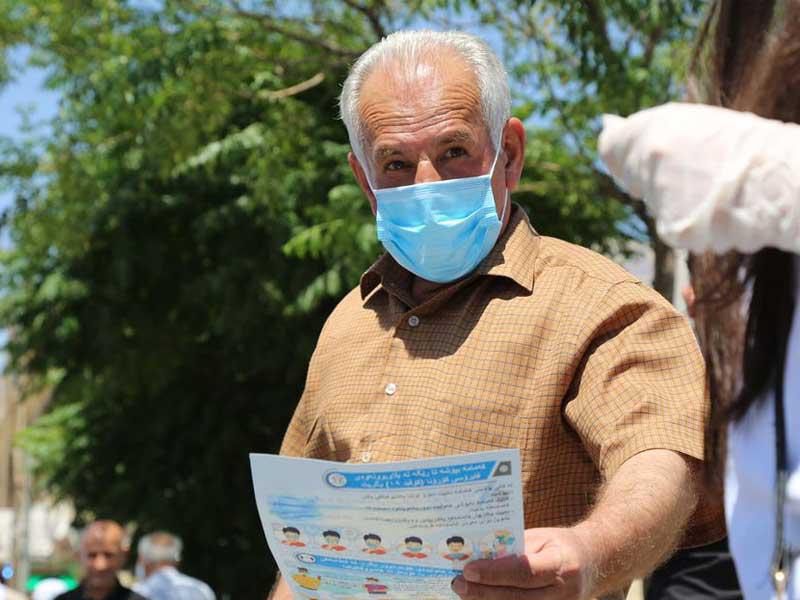 جانب من حملة التوعية بإقليم كردستان