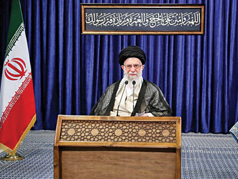 المرشد الأعلى الإيراني علي خامنئي 