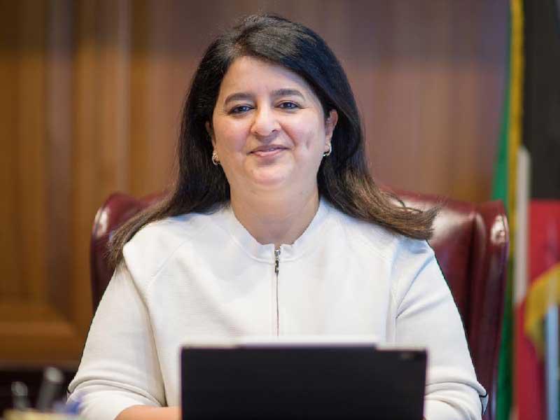 وزيرة الأشغال العامة وزيرة الدولة لشؤون الإسكان د. رنا الفارس