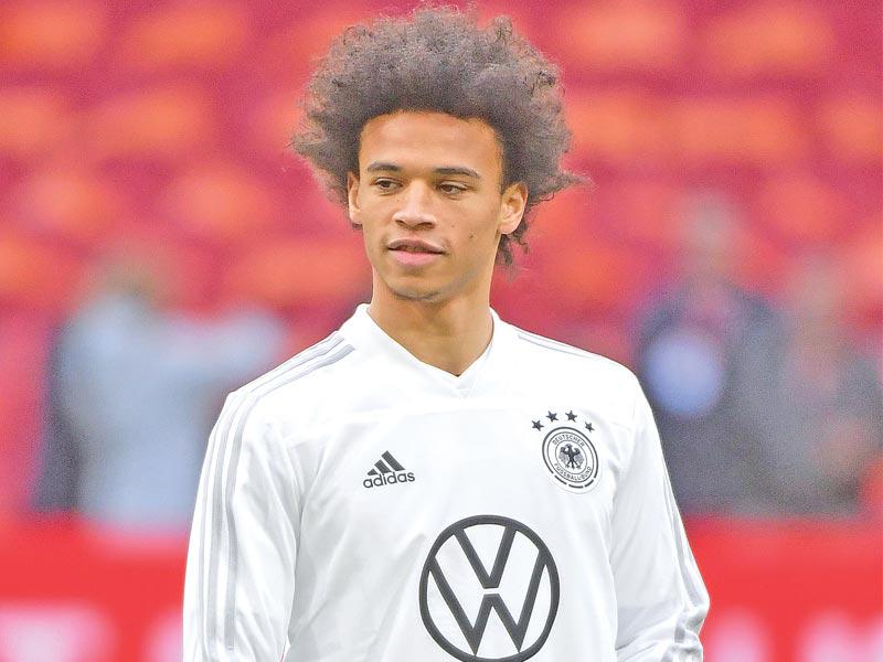 ليروي ساني لاعب بايرن ميونيخ 