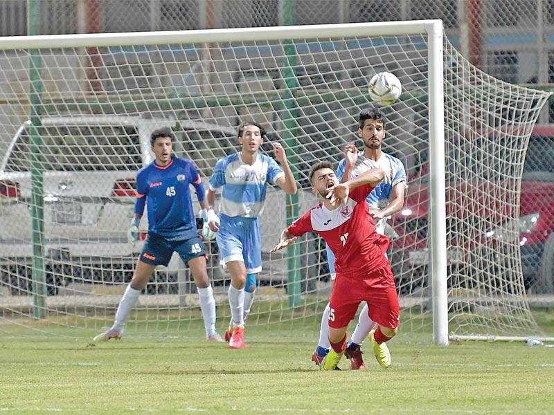 جانب من مباراة الفحيحيل والجهراء