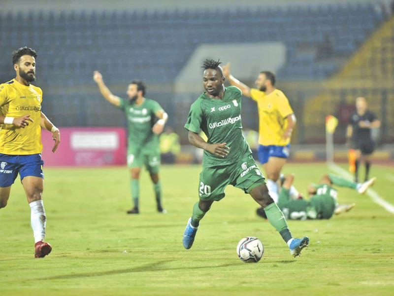 جانب من مباراة الاتحاد السكندري والدراويش