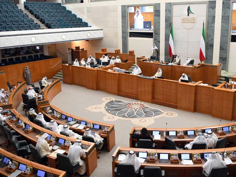 جانب من جلسة مناقشة استجواب وزير التربية  «تصوير عبدالله الخلف»