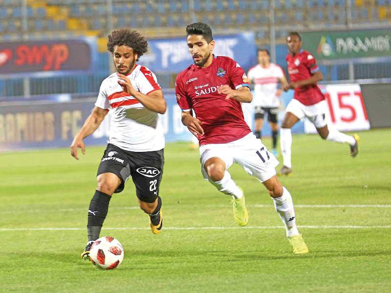 جانب من لقاء سابق بين بيراميدز والزمالك