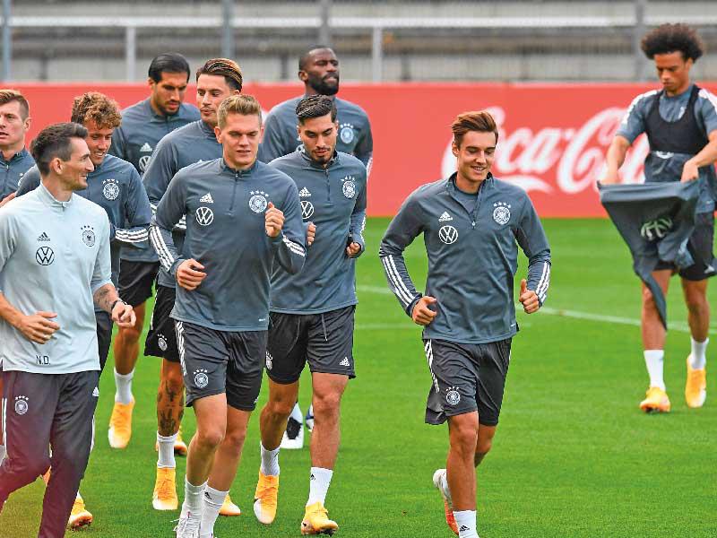 جانب من تدريبات المنتخب الألماني