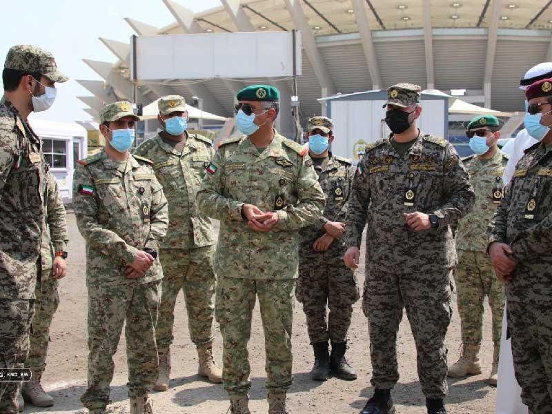 قائد الحماية والتعزيز في الحرس الوطني العميد الركن حمد سالم خلال جولته التفقدية 