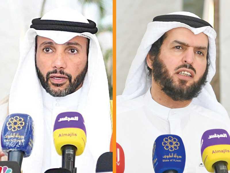 النائب عادل الدمخي-رئيس مجلس الأمة مرزوق الغانم 