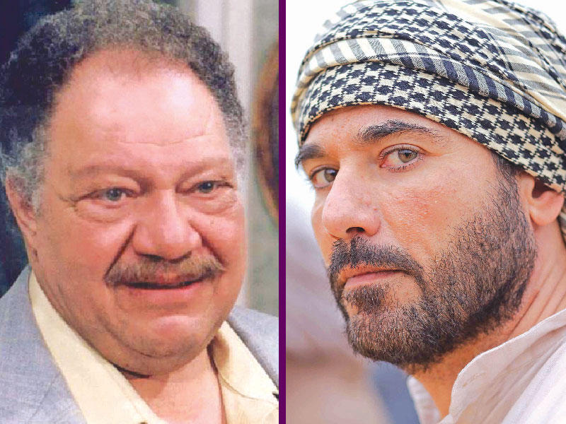 الفنان أحمد عز و الفنان يحيى الفخراني 