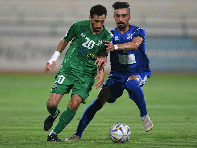 جانب من مباراة العربي والتضامن