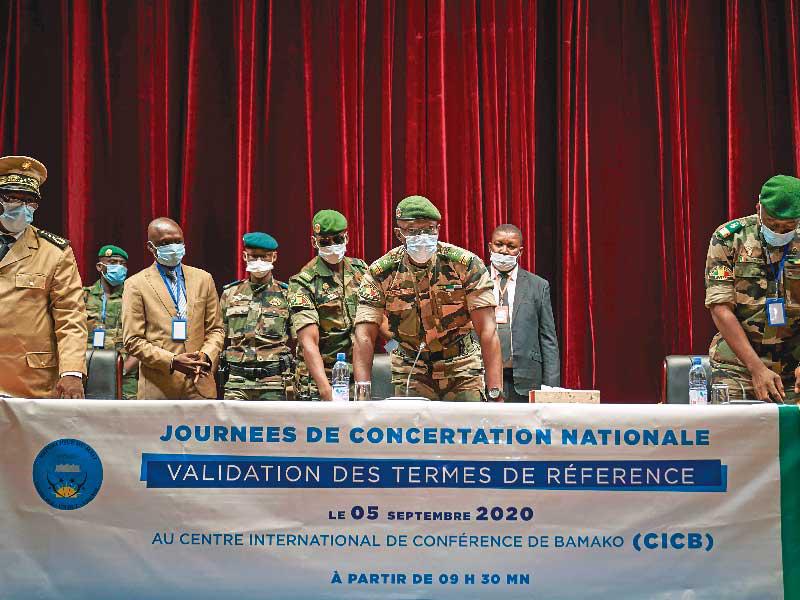 المجموعة العسكرية في مالي تتشاور حول عملية انتقالية 