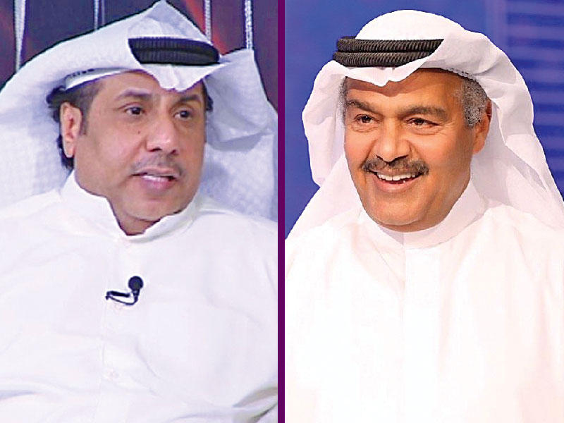 الفنان عبدالرحمن العقل والفنان باسم عبدالأمير