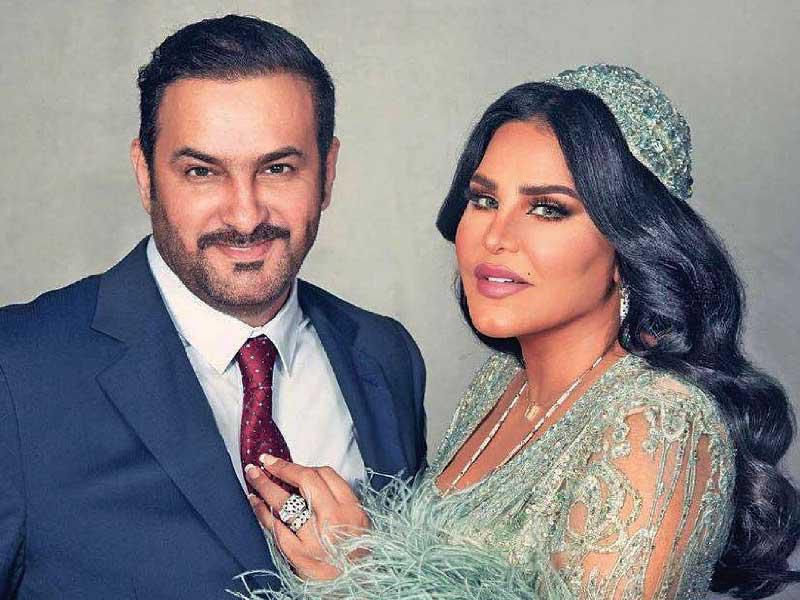 أحلام وزوجها مبارك الهاجري