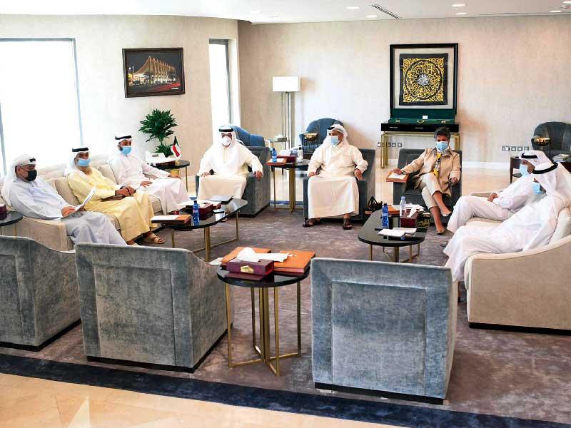  رئيس مجلس الأمة مرزوق الغانم مترئساً اجتماع مكتب المجلس