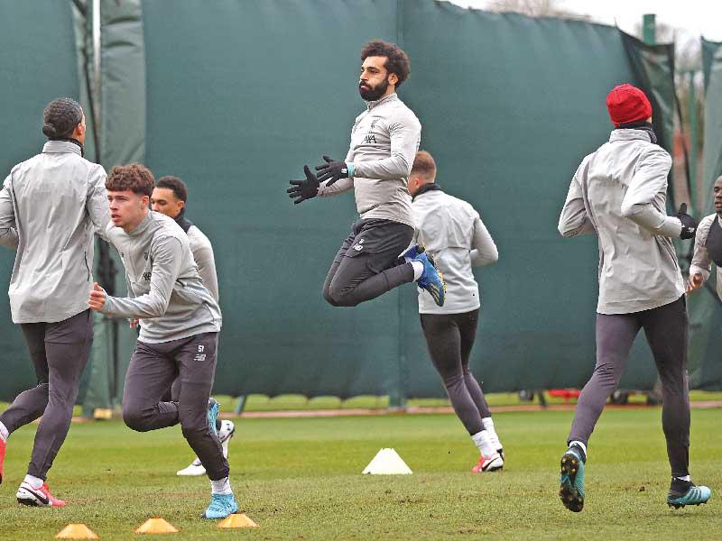 جانب من تدريبات سابقة لنادي ليفربول