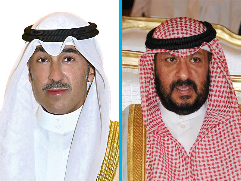  محافظ العاصمة الشيخ طلال الخالد- محافظ الأحمدي الشيخ فواز الخالد