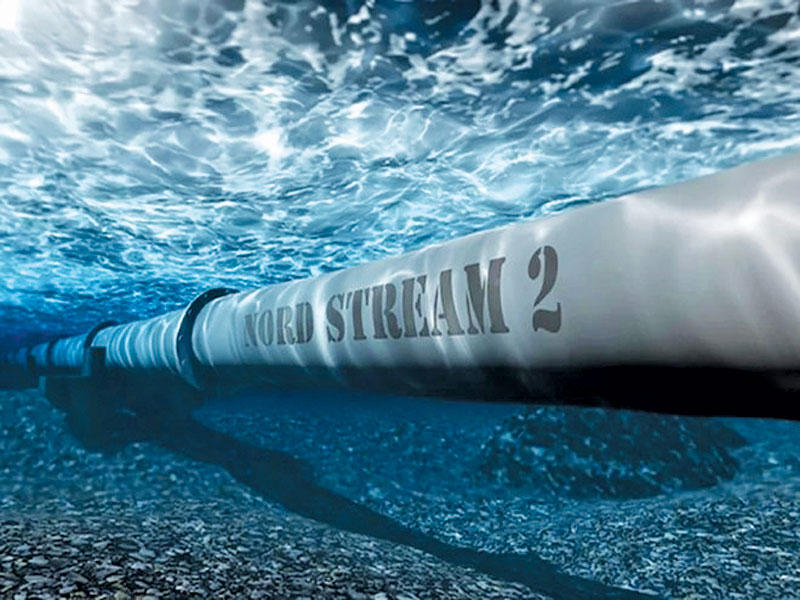 جانب من مشروع «السيل الشمالي 2» بين ألمانيا وروسيا 