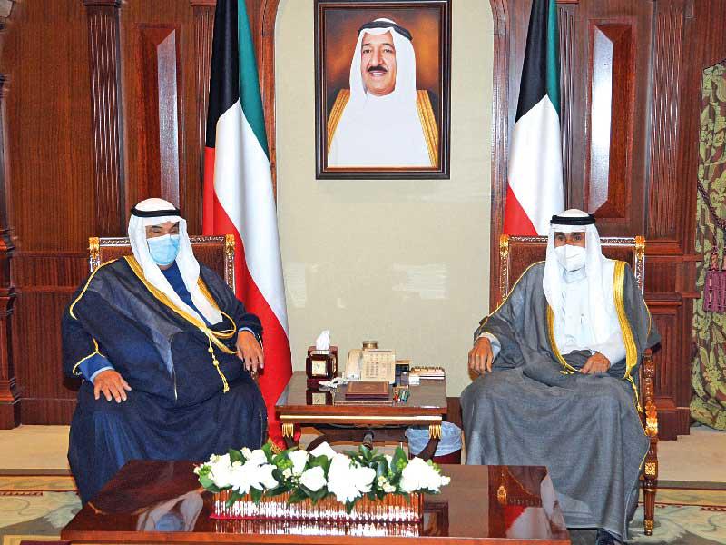 نائب الأمير مستقبلاً ناصر المحمد أمس