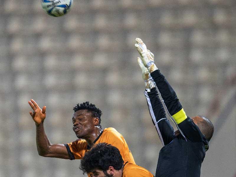 جانب من مباراة كاظمة والقادسية