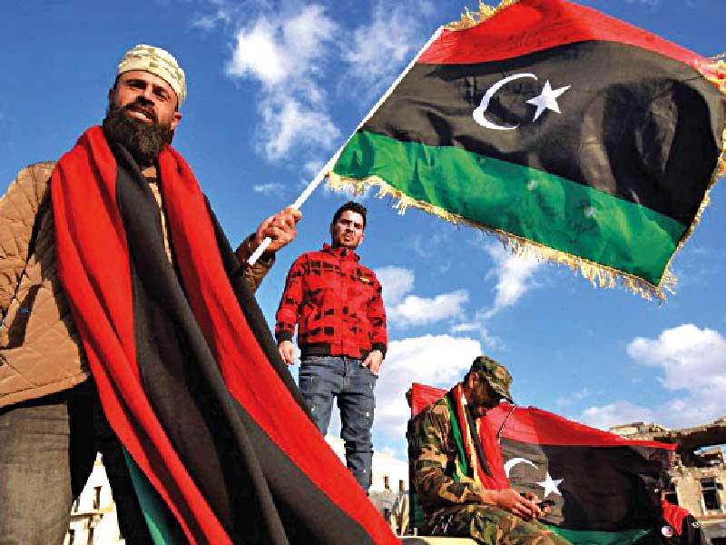 مظاهرات ليبيون في مدن بنغازي والبيضاء وزلتين