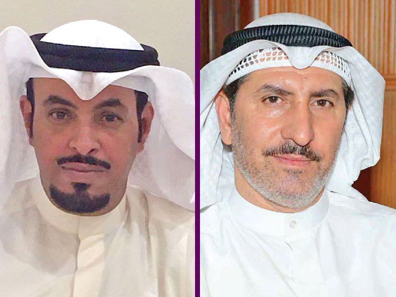 مدير إدارة الموسيقى والتراث الشعبي أحمد التتان ومدير إدارة المسرح- قطاع الفنون فالح المطيري