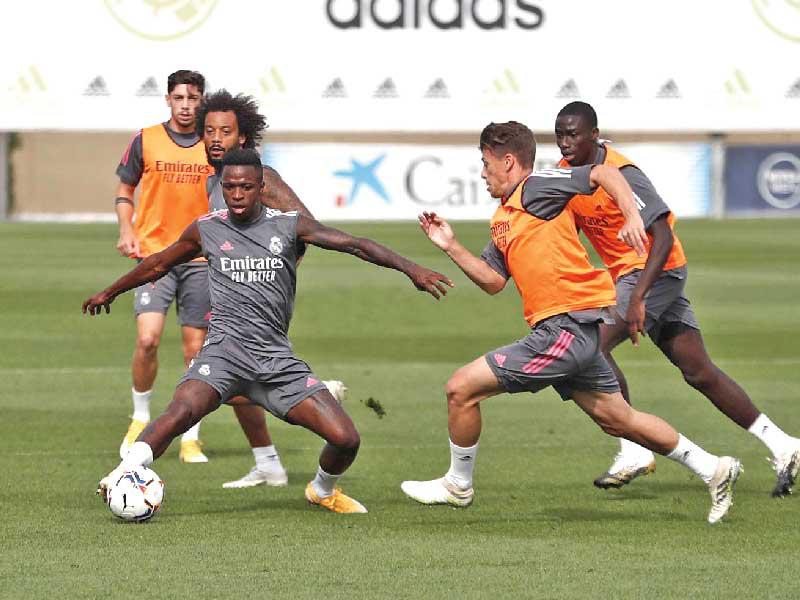 جانب من تدريبات ريال مدريد