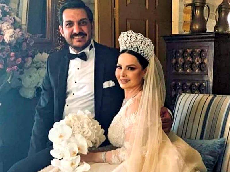 ديانا كرزون وزوجها معاذ العمري