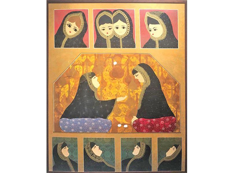 لوحة للفنان محمد الشيخ الفارسي