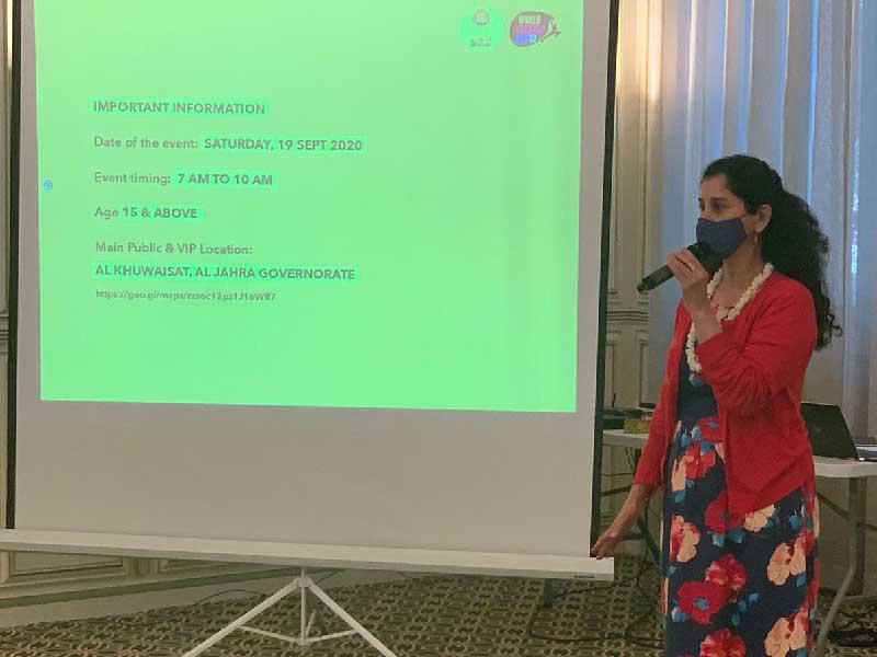 انتصار السالم خلال اللقاء التوعوي