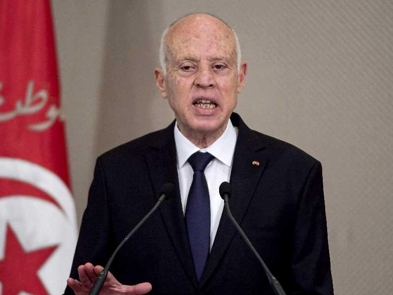 الرئيس التونسي قيس سعيد 