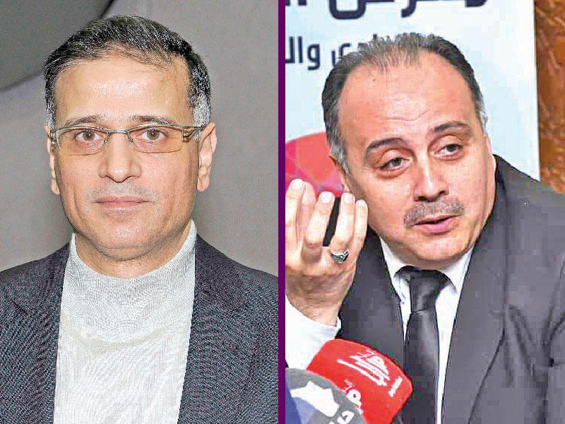 رئيس لجنة التطوير المهني في اتحاد الناشرين العرب هيثم الحافظ وأستاذ مادة القصة وأدب الطفل وكاتب قصص الأطفال د. طارق البكري