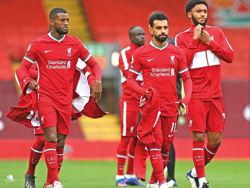 لاعبو ليفربول خلال مباراة سابقة