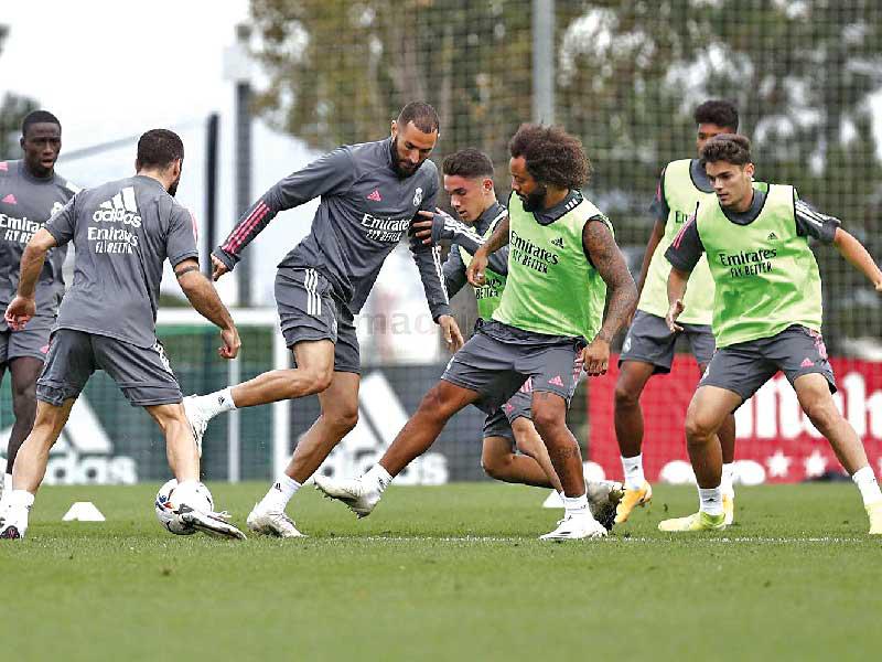 جانب من تدريبات ريال مدريد