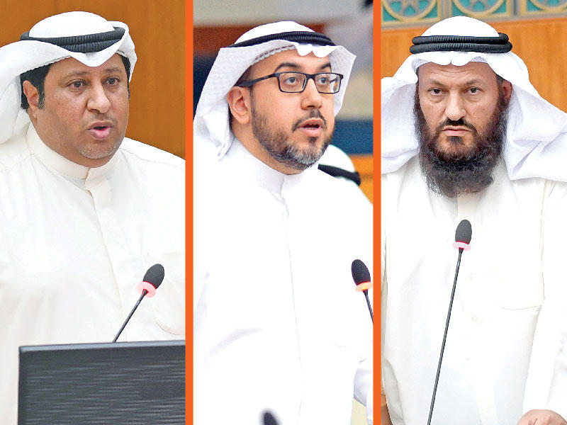 النواب محمد هايف وأسامة الشاهين والحميدي السبيعي