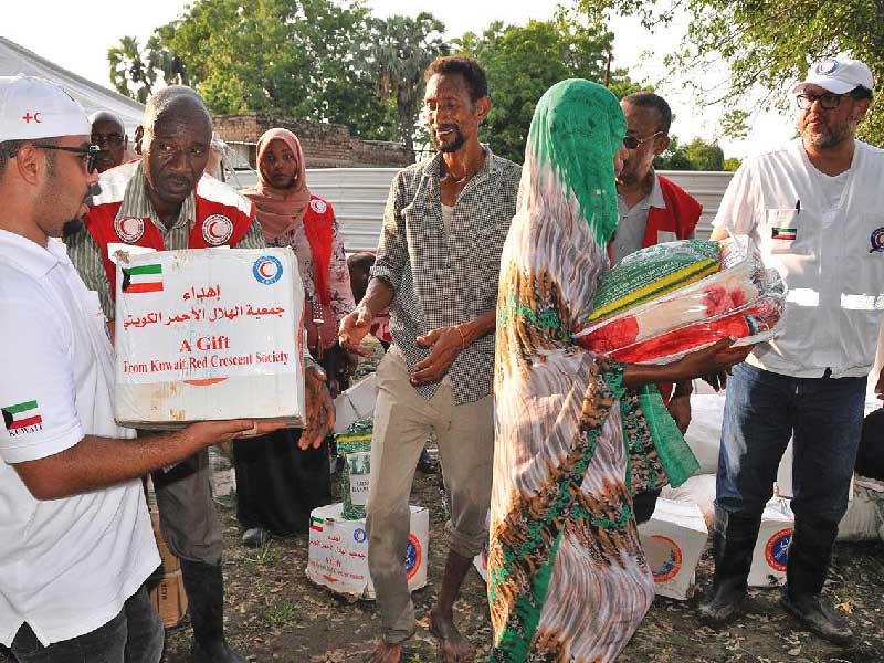 الجمعية توزع مساعدات إنسانية في السودان