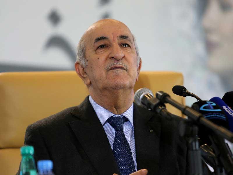 الرئيس الجزائري عبدالمجيد تبون 