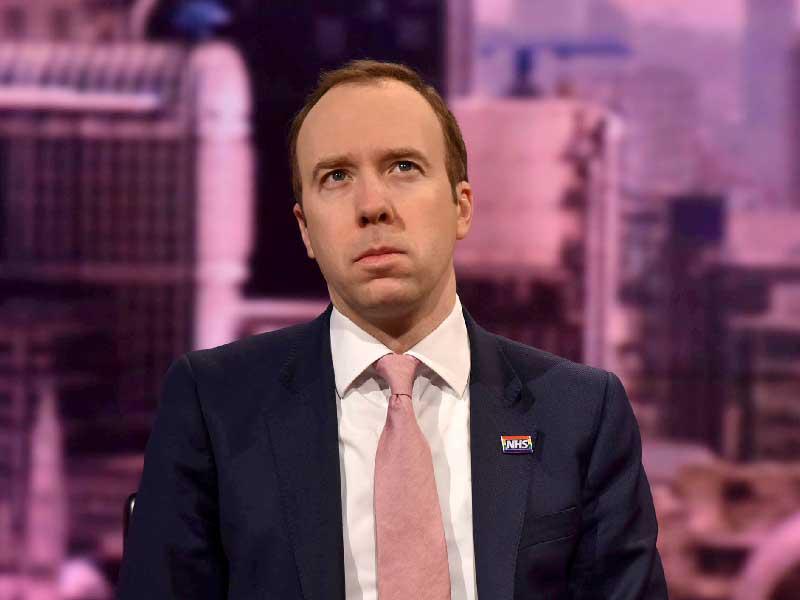 وزير الصحة البريطاني مات هانكوك