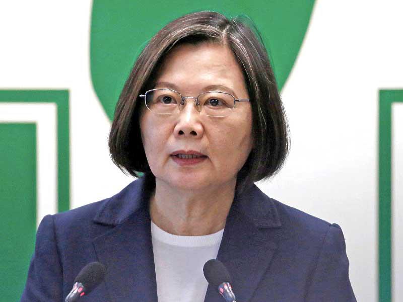 رئيسة تايوان تساي إينغ وين 