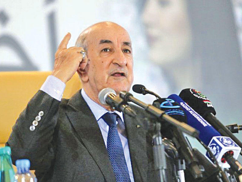 الرئيس الجزائري عبدالمجيد تبون