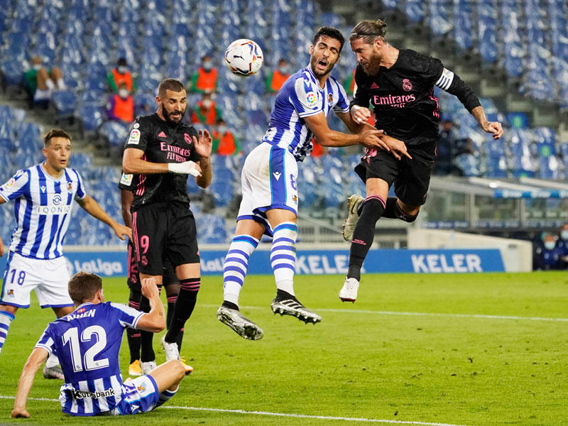 جانب من مباراة ريال مدريد وريال سوسييداد