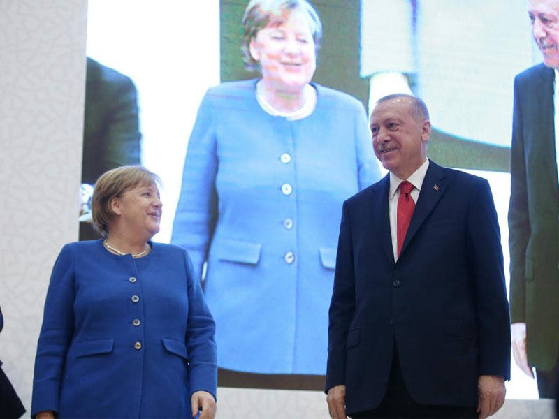 الرئيس التركي رجب طيب إردوغان والمستشارة الألمانية أنغيلا ميركل