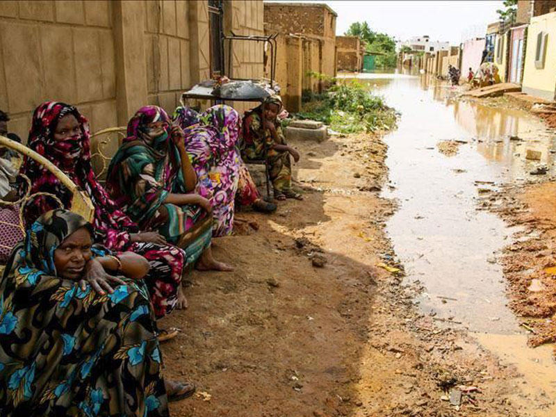 اثارالسيول والفيضانات التي ضربت السودان منذ أسابيع