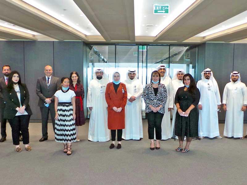 جانب من استقبال المتدربين الجدد