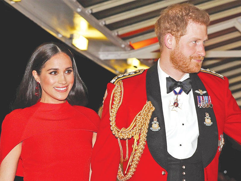 الأمير البريطاني هاري وزوجته ميغان 