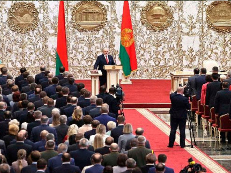 حفل التنصيب المفاجئ لاكسندر لوكاشينكو 