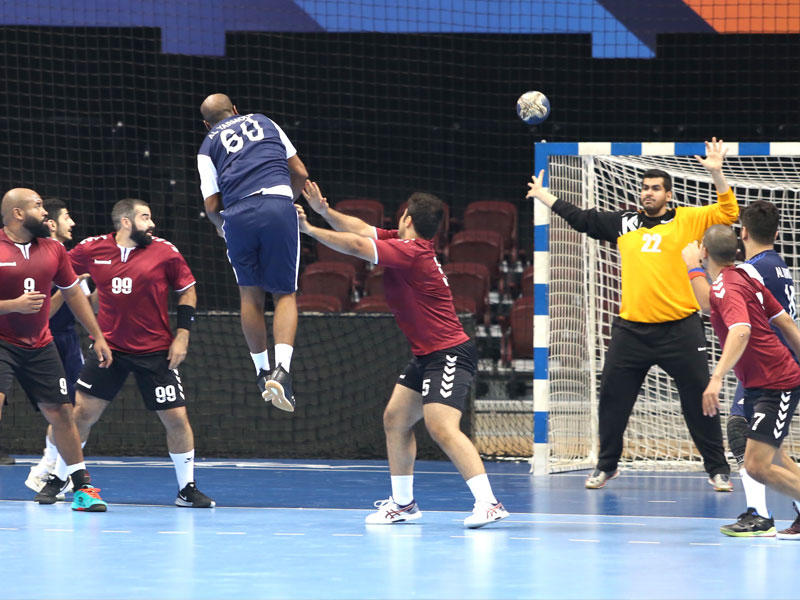 جانب من مباراة النصر واليرموك