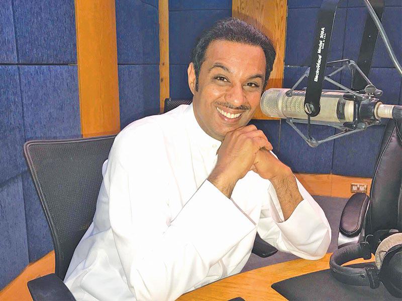 المذيع طلال الماجد في الإذاعة