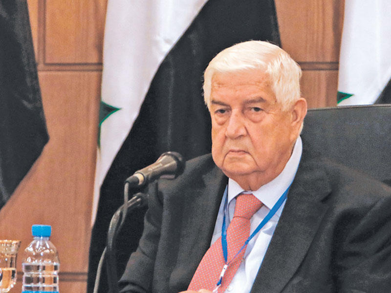 نائب رئيس الوزراء وزير خارجية سورية وليد المعلم 