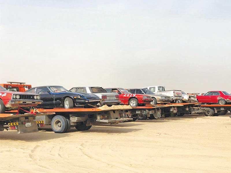 سيارات مخالفة ومضبوطة إلى الحجز (أرشيف)n